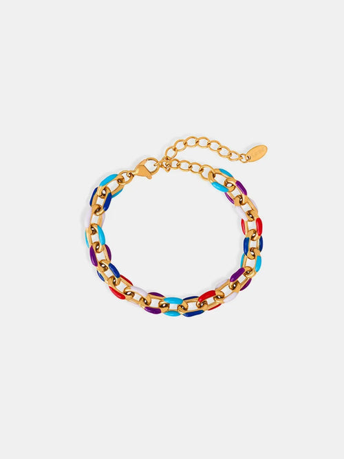 Premium and niche drip oil titanium steel bracelet