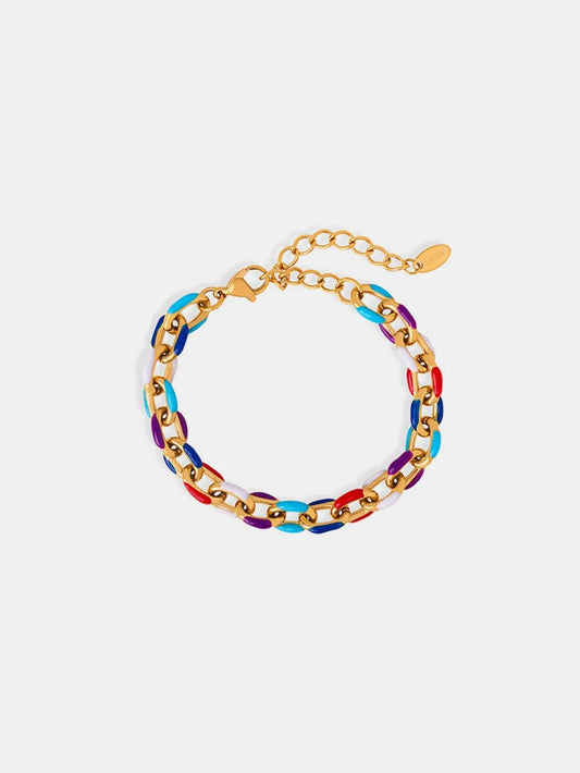 Premium and niche drip oil titanium steel bracelet